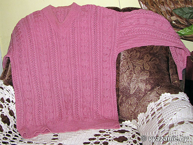 Вязаный джемпер "Розовый микс"