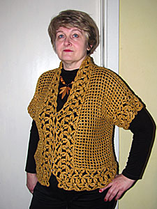 Вязаный жакет «Осень»