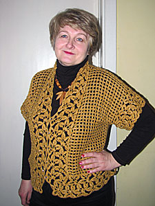 Вязаный жакет «Осень»