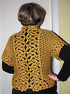 Вязаный жакет «Осень»