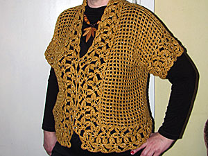 Вязаный жакет «Осень»