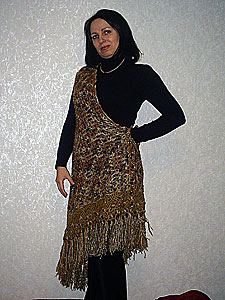 Вязаная туника в стиле Сари